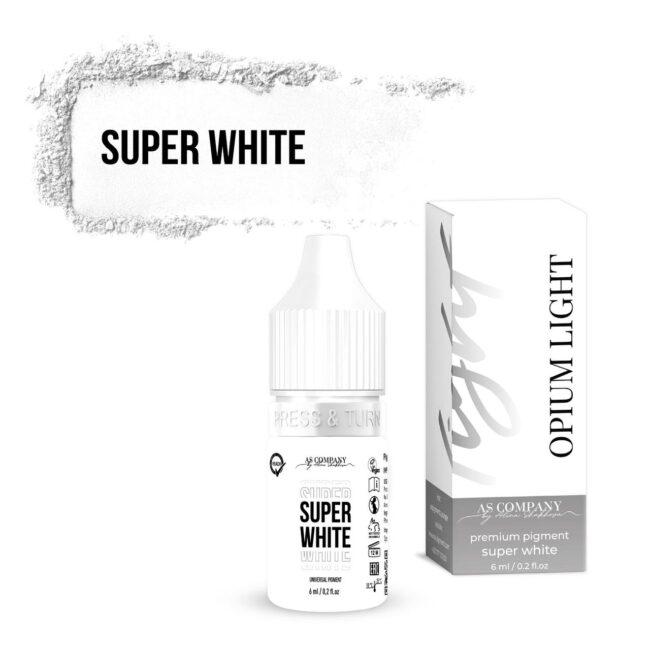 SUPER WHITE uniwersalny pigment 6 ml (OPIUM LIGHT)
