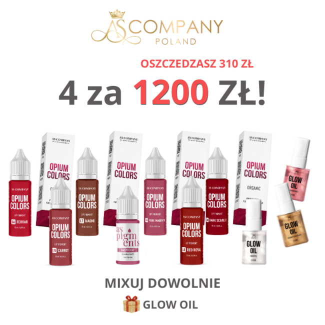 4 Pigmenty do ust + Glow Oil